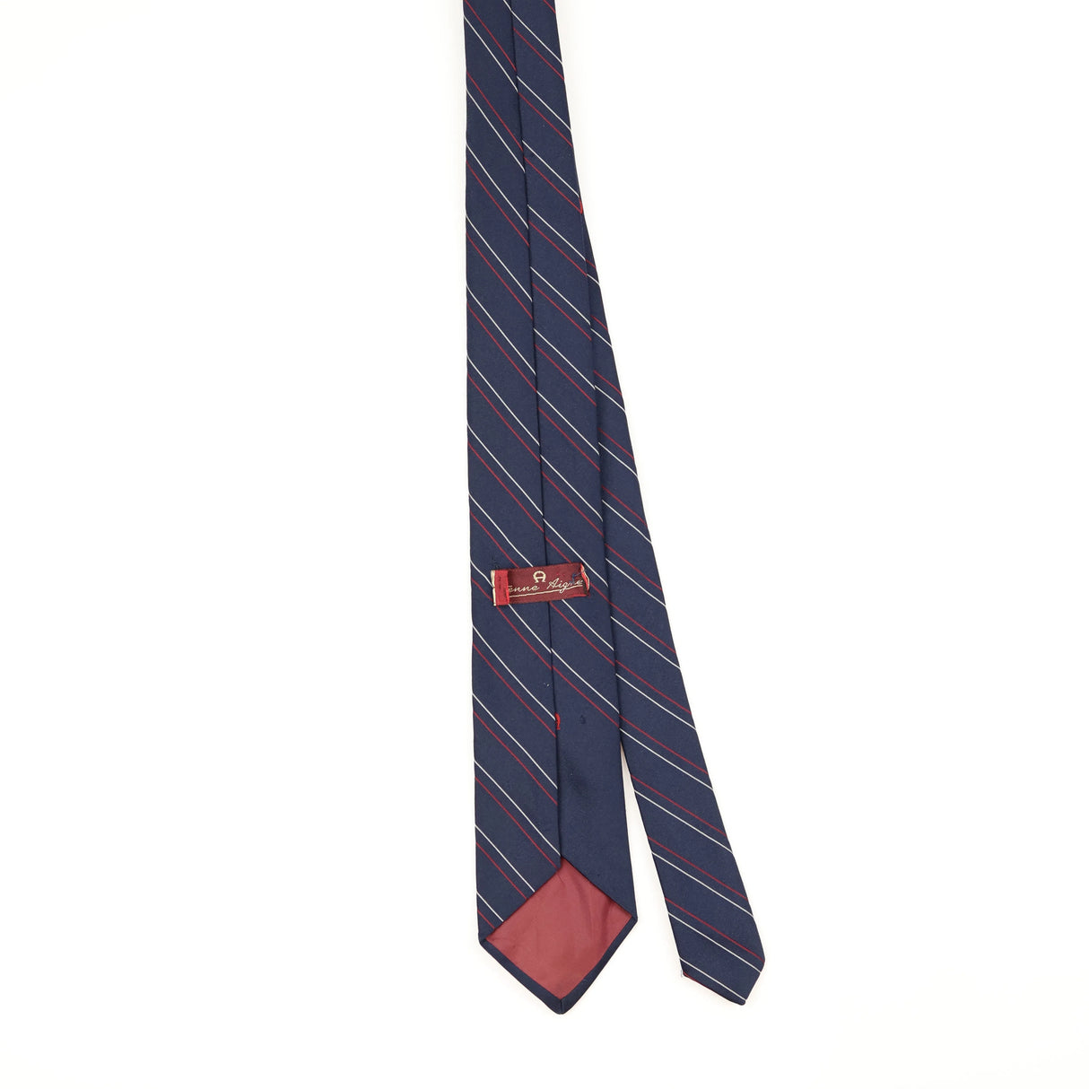 Back Back of Vintage 1990's Etienne Aigner Striped Patterned Tie