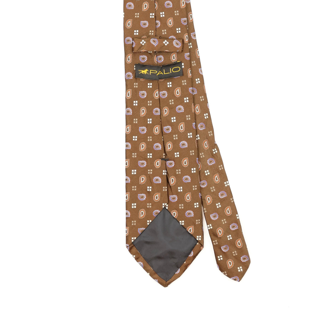 Back Back Detail of Vintage 1990's U.S. Polo Assn. Paisley Patterned Tie