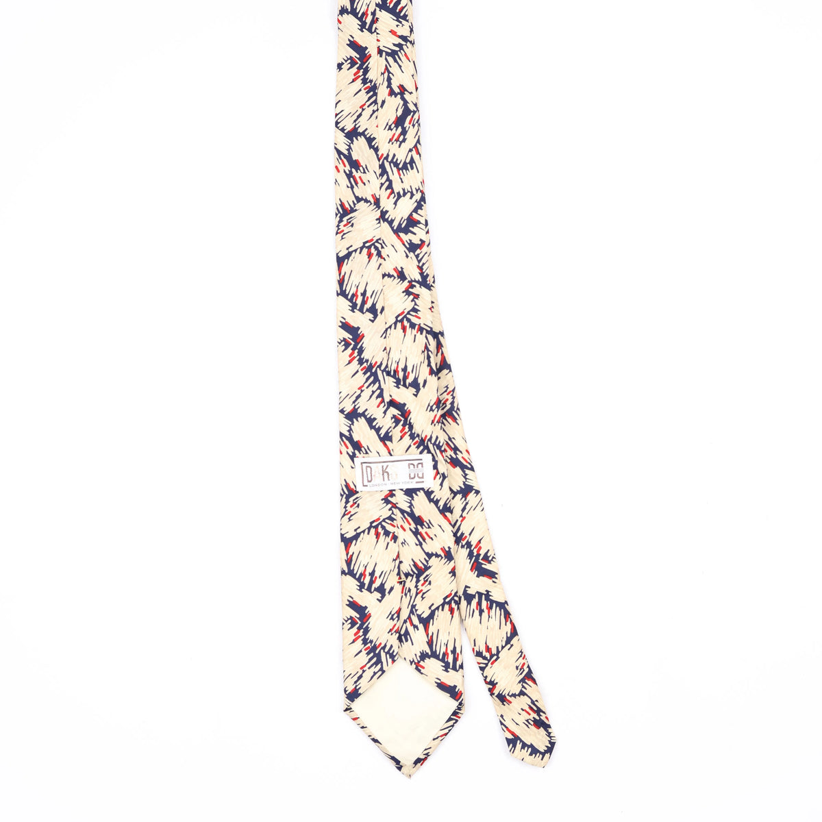 Back Back of Vintage 1990's Abstract Patterned Tie