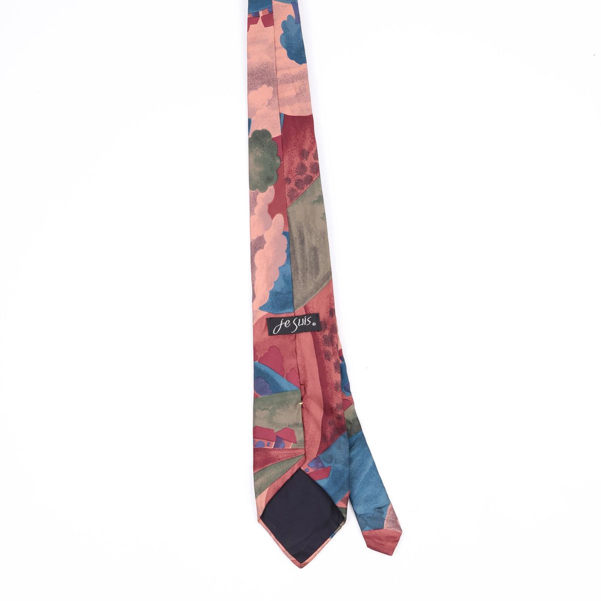 Back Back of Vintage 1990's Abstract Patterned Tie