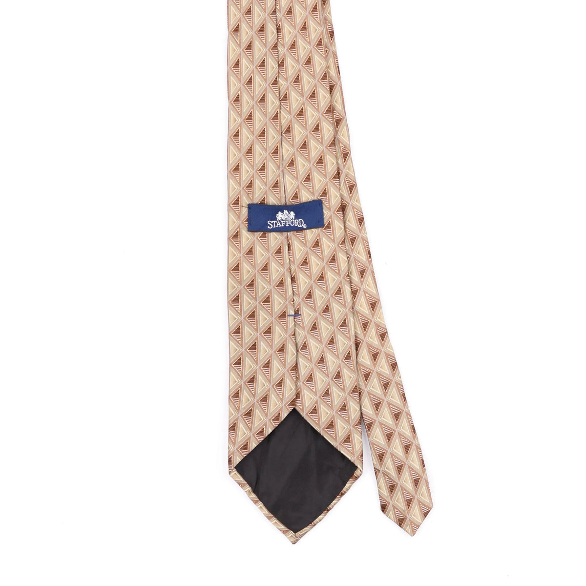Back Back Detail of Vintage 1990's Geometric Patterned Tie