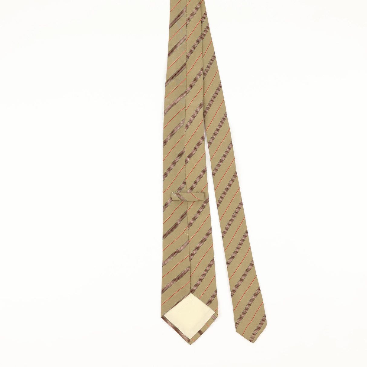 Back of Vintage 1990's Striped Patterned Tie