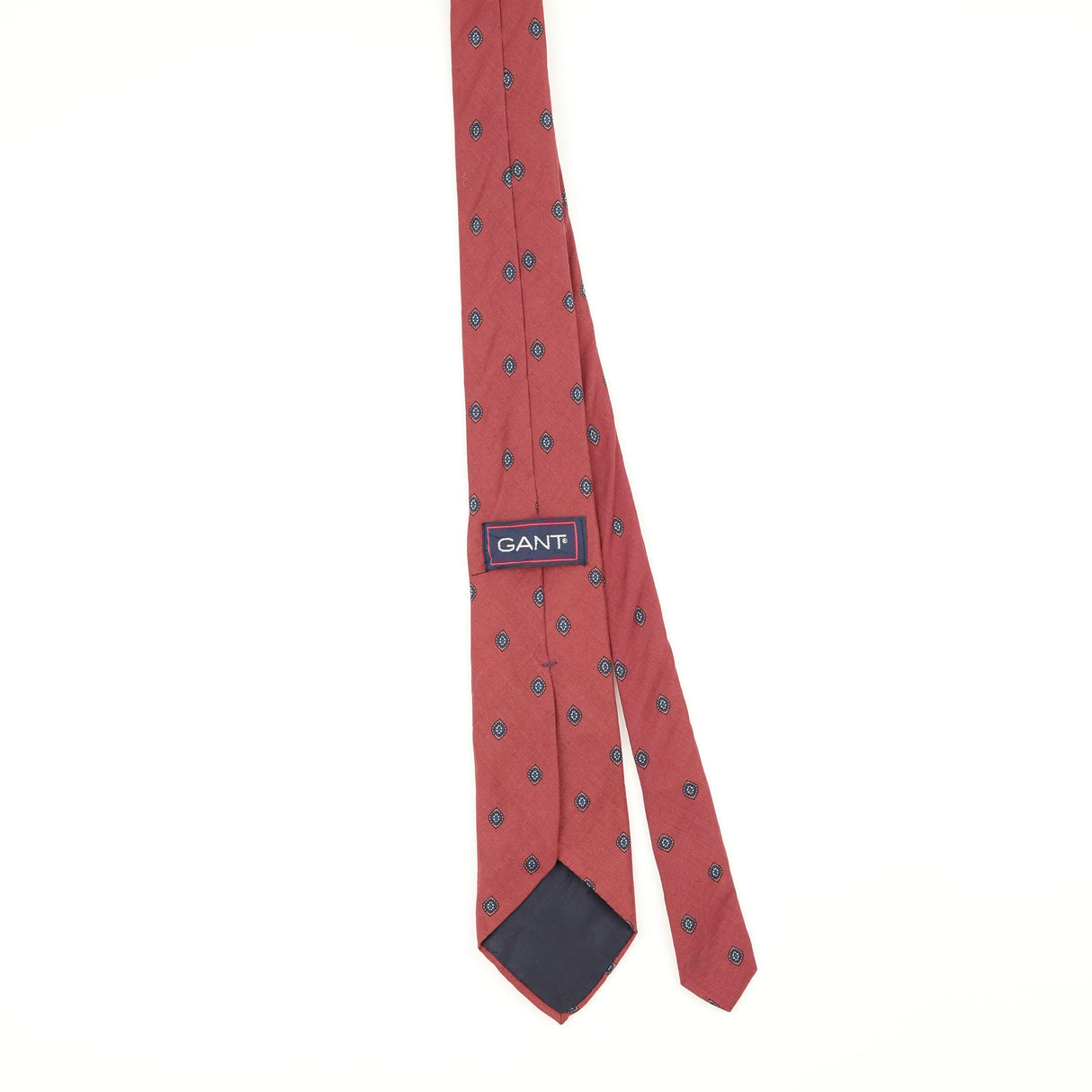 Back Back of Vintage 1990's Gant Geometric Patterned Tie