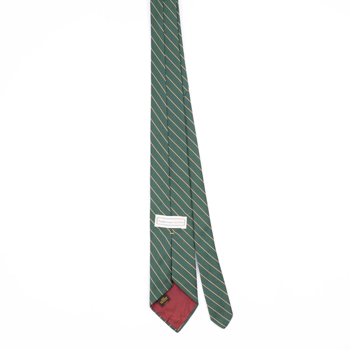 Back Back of Vintage 1980's Striped Patterned Tie