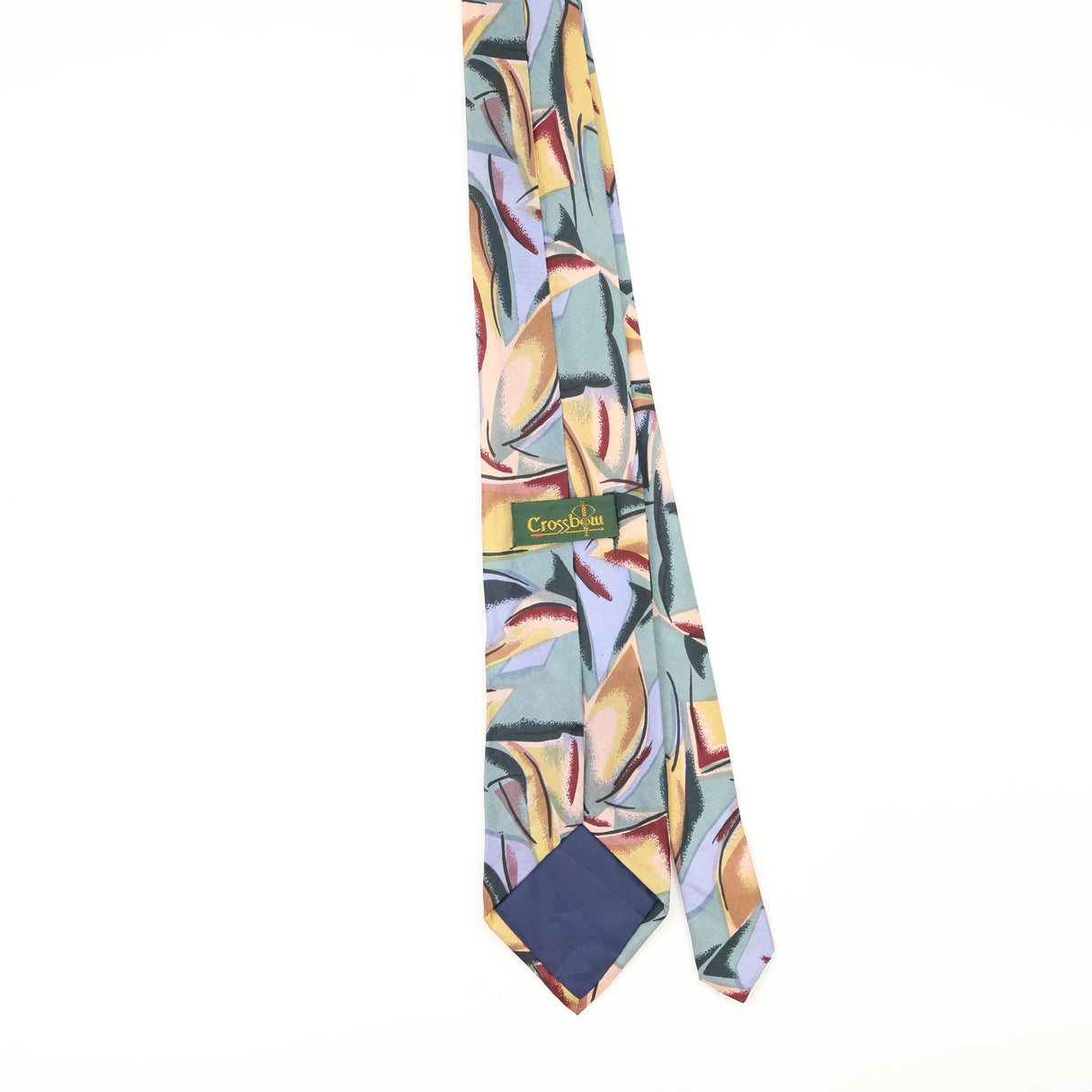 Back of Vintage Abstract Patterned Tie