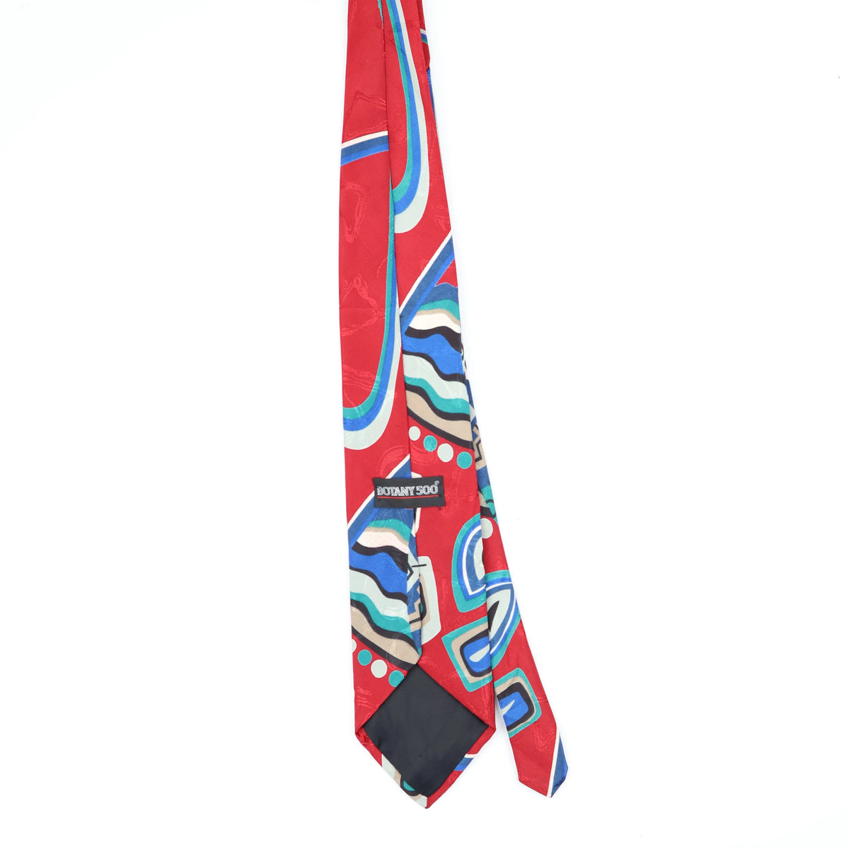 Back Back of Vintage 1990's Botany 500 Abstract Patterned Tie