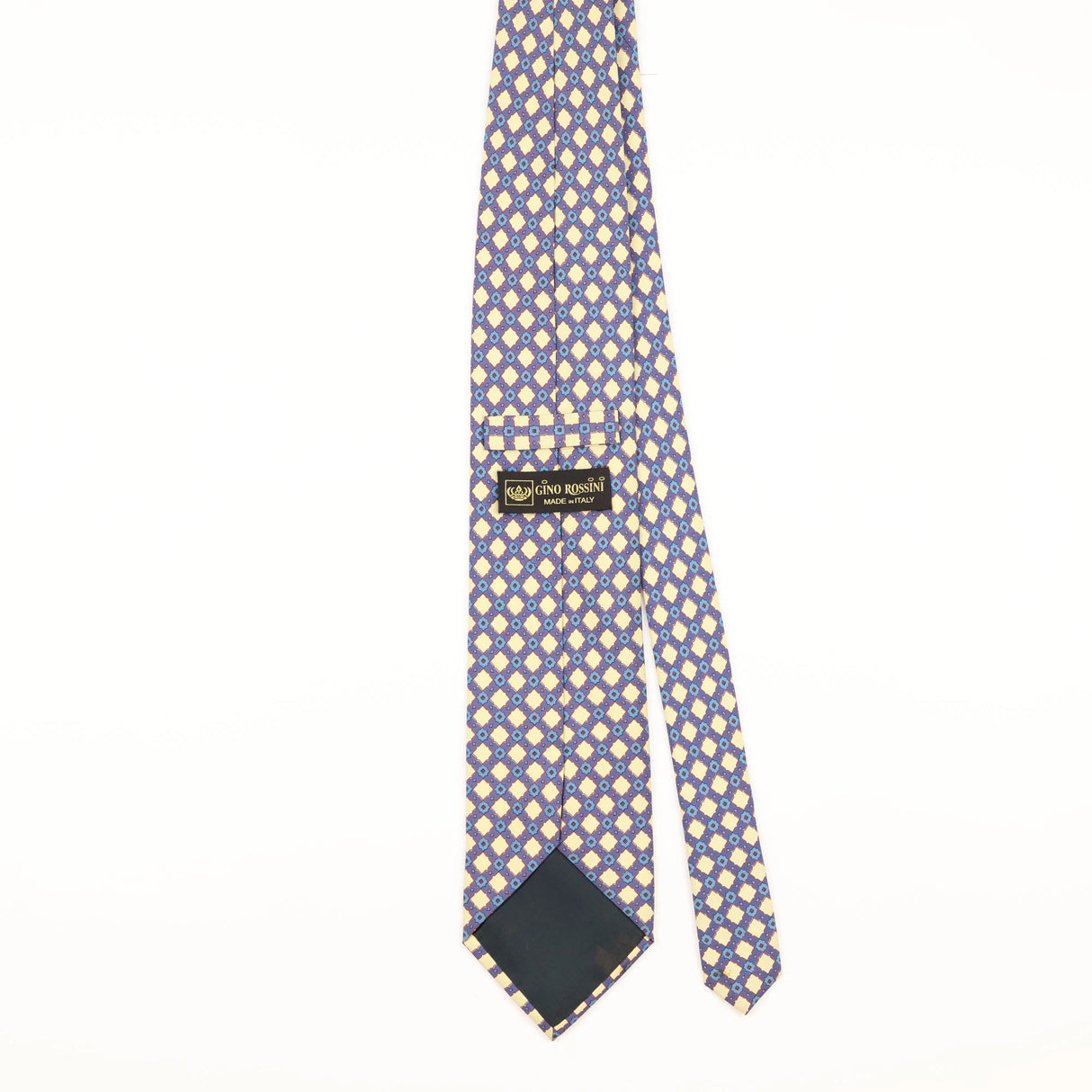 Back of Vintage 1990's Geometric Patterned Tie