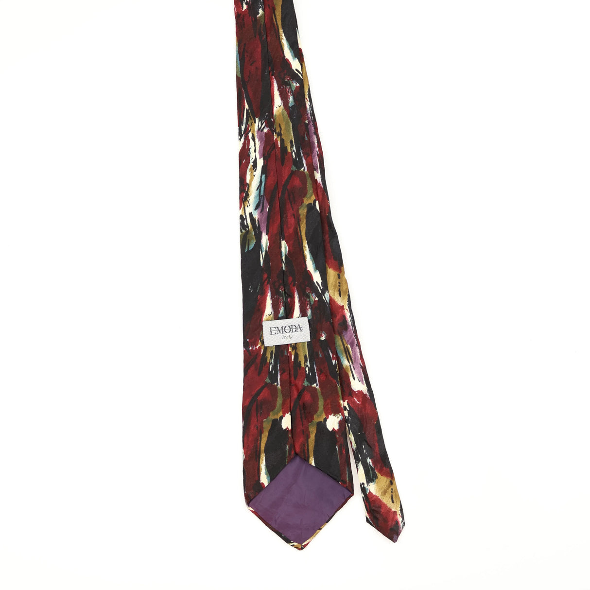 Back Back of Vintage 1990's Abstract Patterned Tie