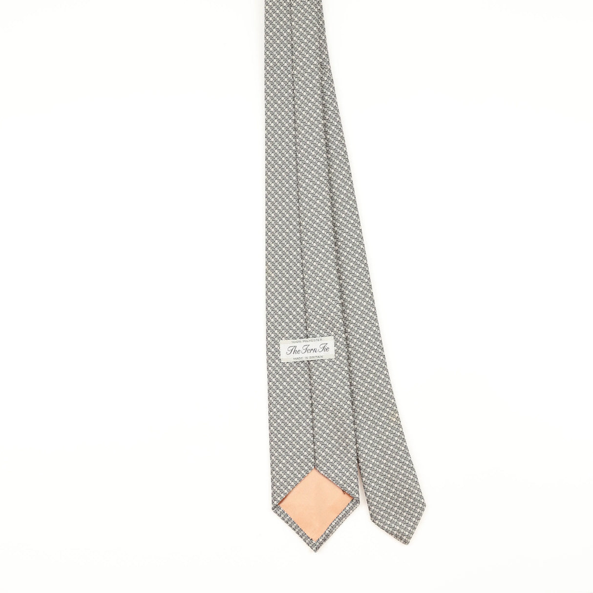 Back of Vintage 1980's Geometric Patterned Tie