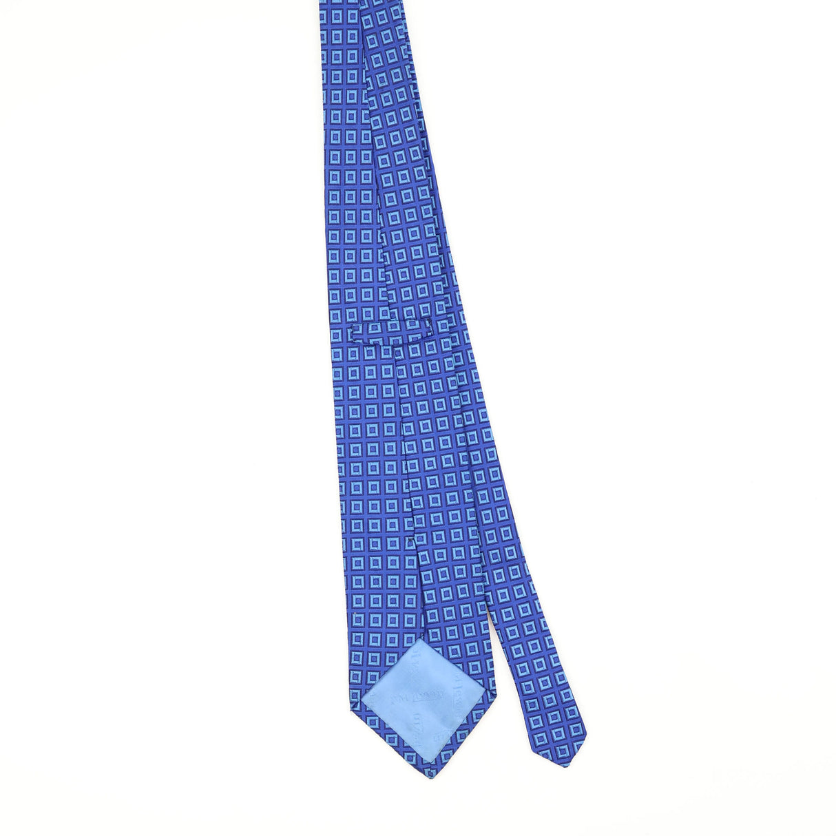 Back Back of Vintage 1990's T.M. Lewin Geometric Patterned Tie