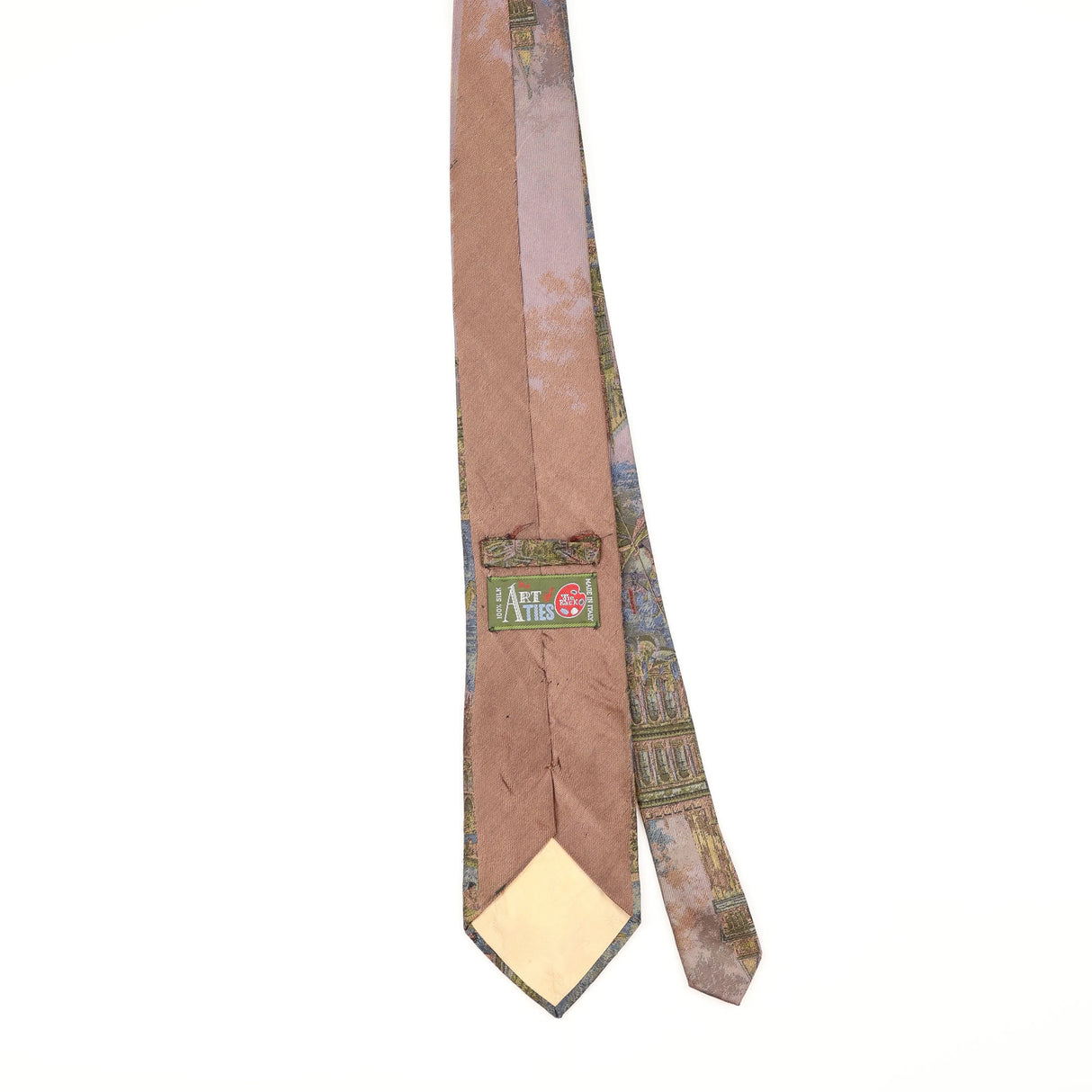 Back of Vintage 1990's Tie Rack Art Of Ties Abstract Patterned Tie