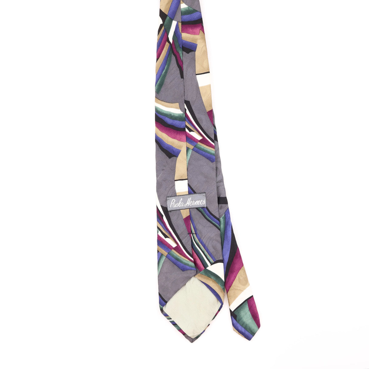 Back of Vintage 1990's Abstract Patterned Tie