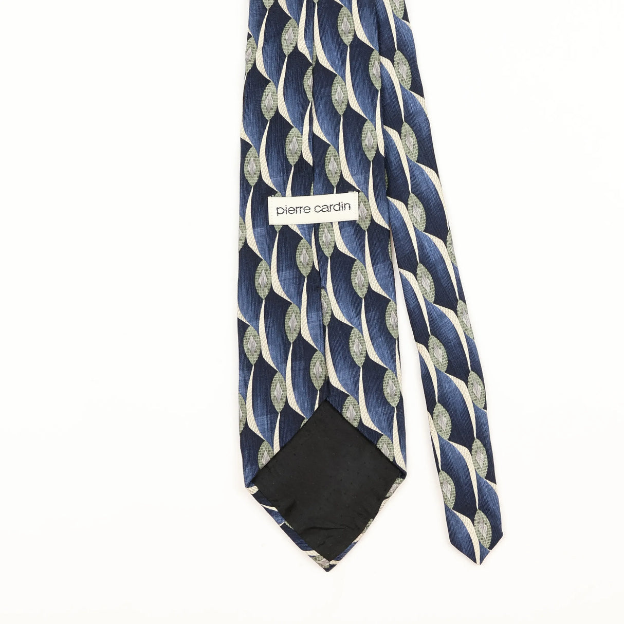 Back Detail of Vintage 1990's Pierre Cardin Abstract Patterned Tie