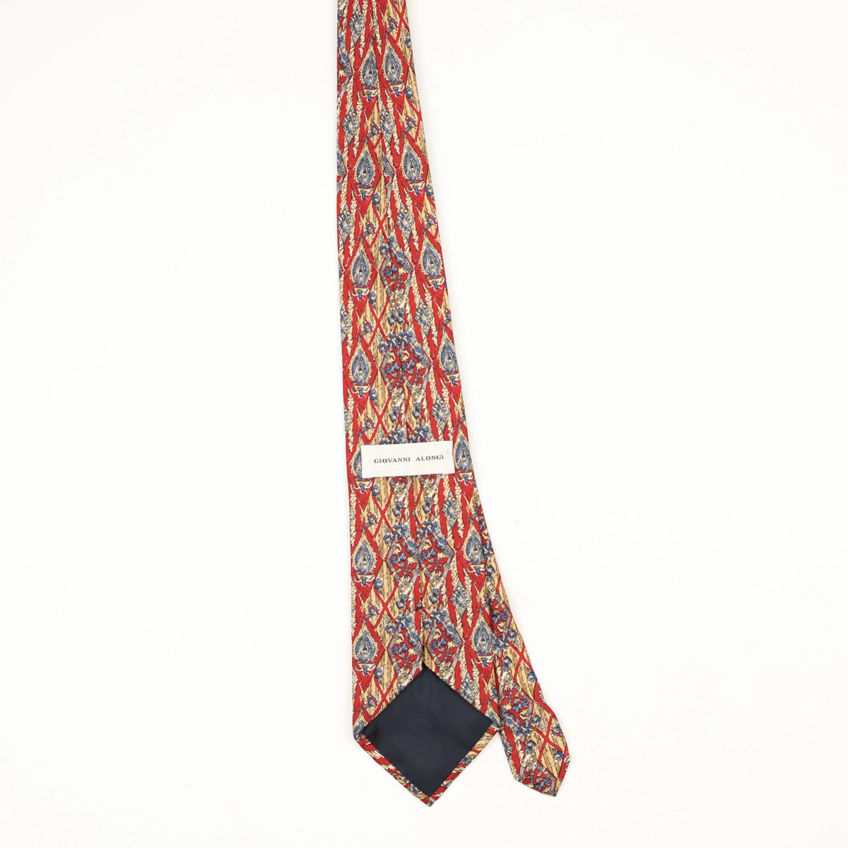 Back Back of Vintage 1990's Geometric Patterned Tie