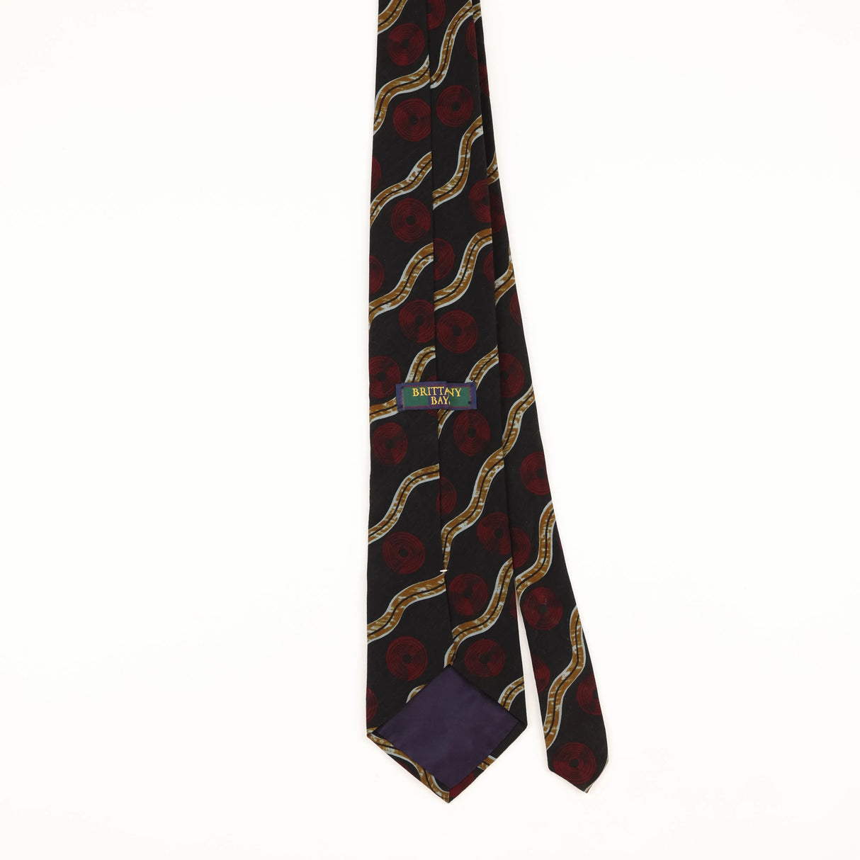 Back of Vintage 1990's Geometric Patterned Tie