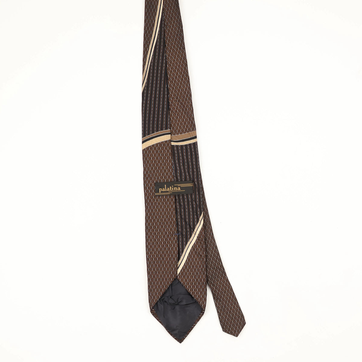 Back Back of Vintage 1990's Geometric Patterned Tie