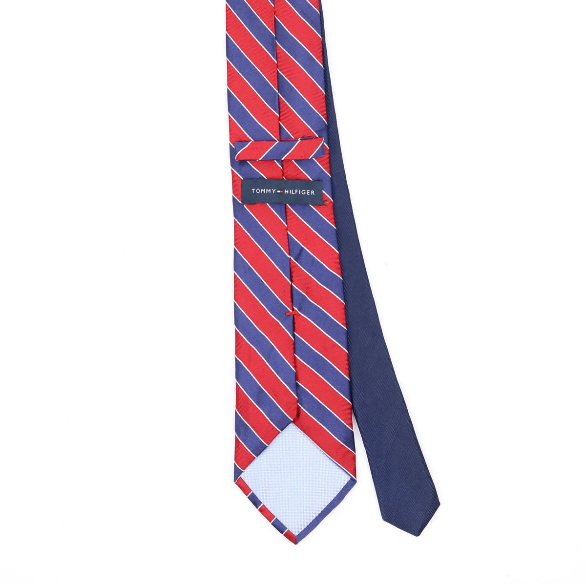 Back Back Detail of Vintage Tommy Hilfiger Striped Patterned Tie