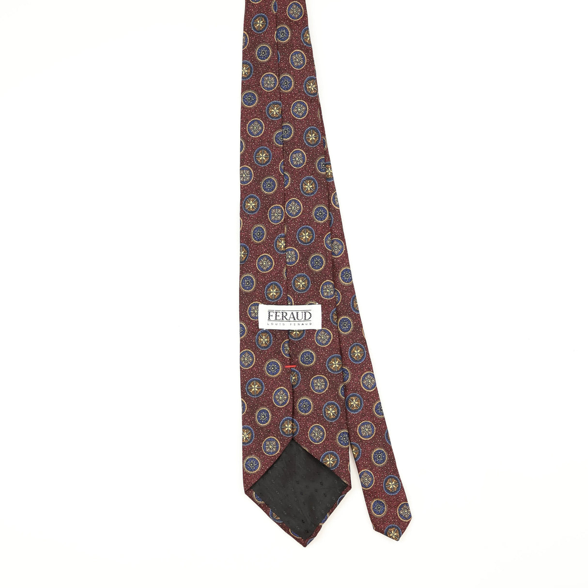 Back Back of Vintage 1990's Louis Feraud Paris Geometric Patterned Tie