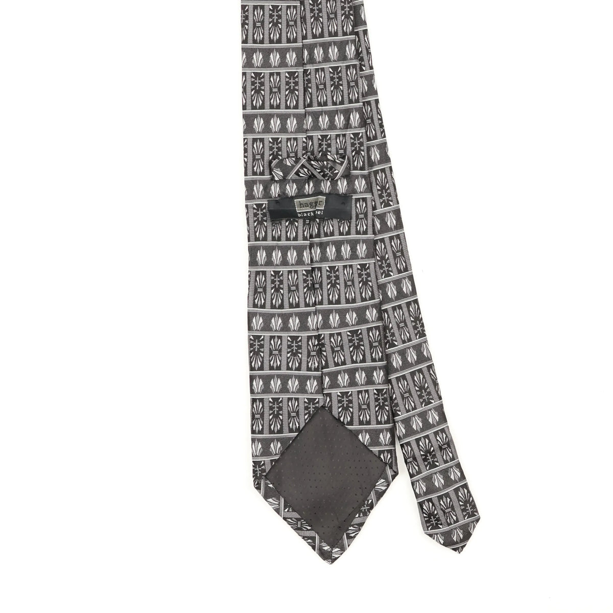 Back Back Detail of Vintage Haggar Geometric Patterned Tie