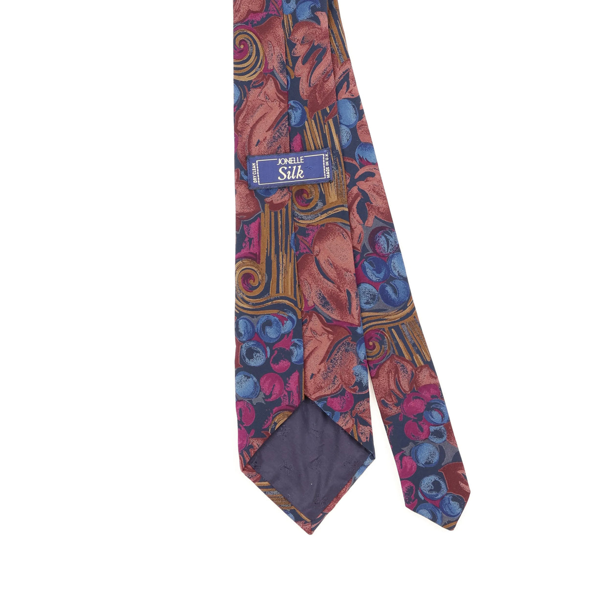 Back Back Detail of Vintage 1990's Jonelle Floral Patterned Tie