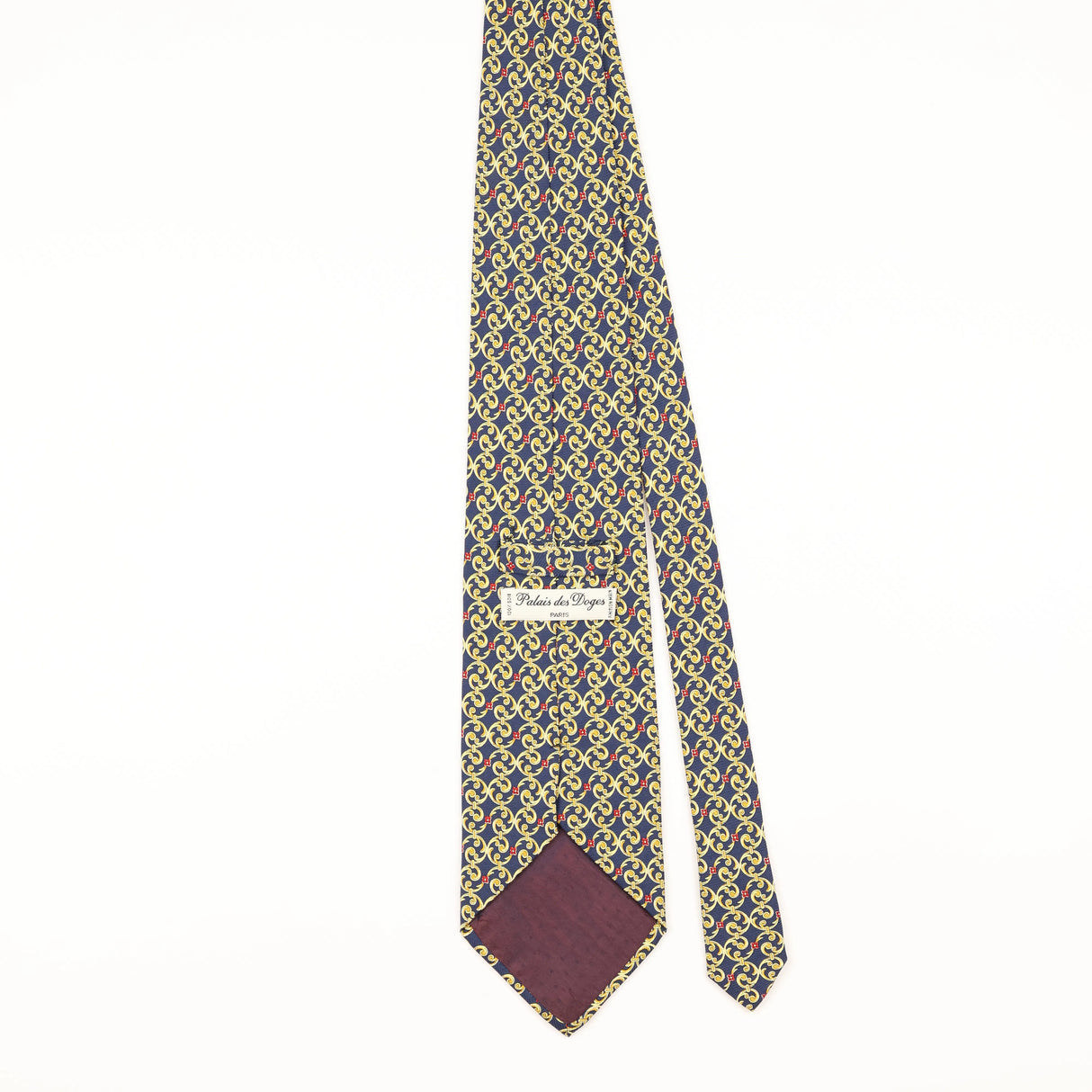 Back of Vintage 1990's Geometric Patterned Tie