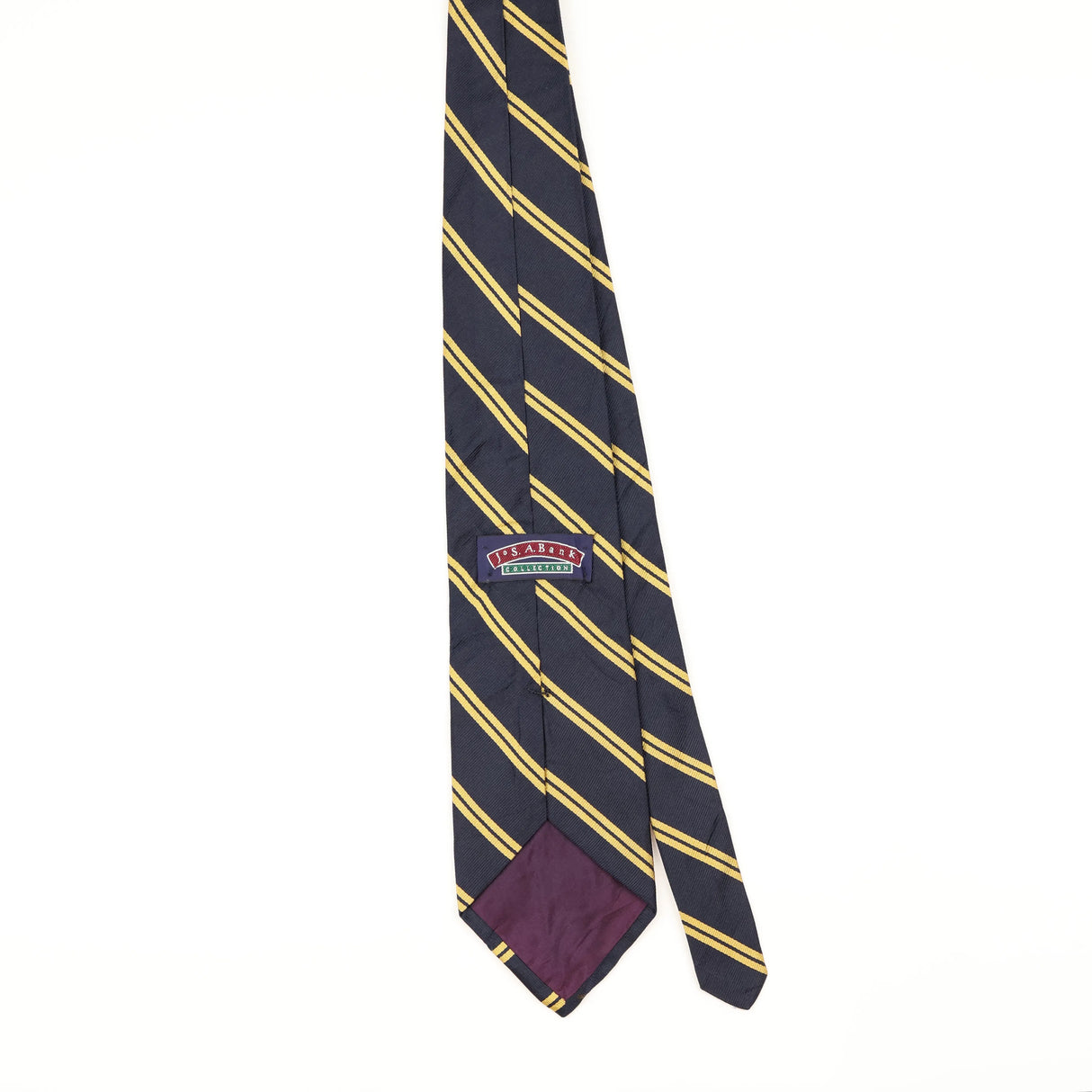 Back of Vintage 1990's Jos. A. Bank Striped Patterned Tie