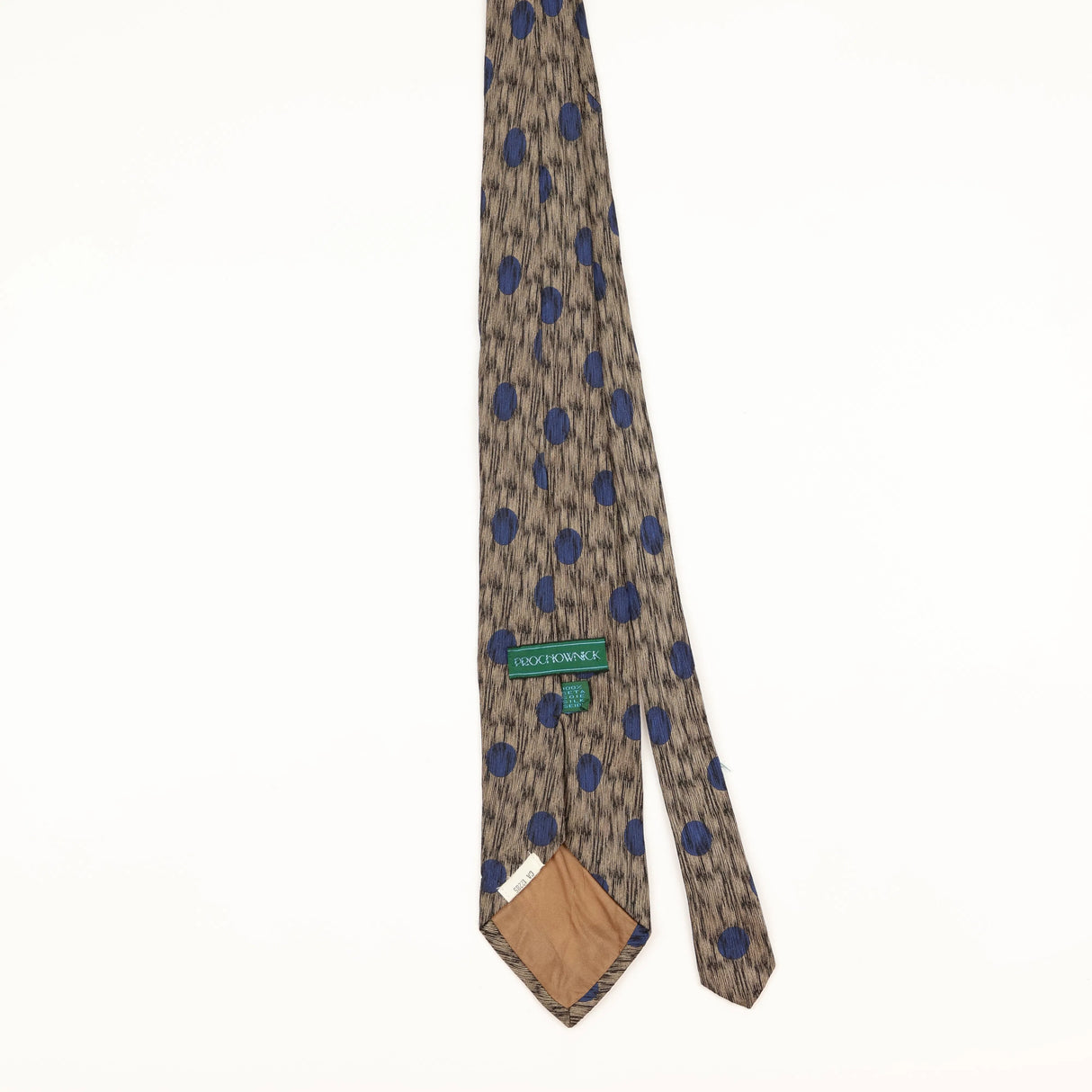 Back of Vintage 1980's Polka Dot Patterned Tie