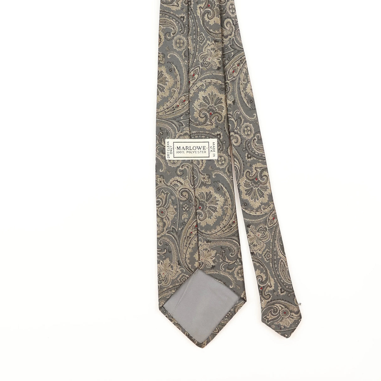 Back Detail of Vintage 1990's Abstract Patterned Tie