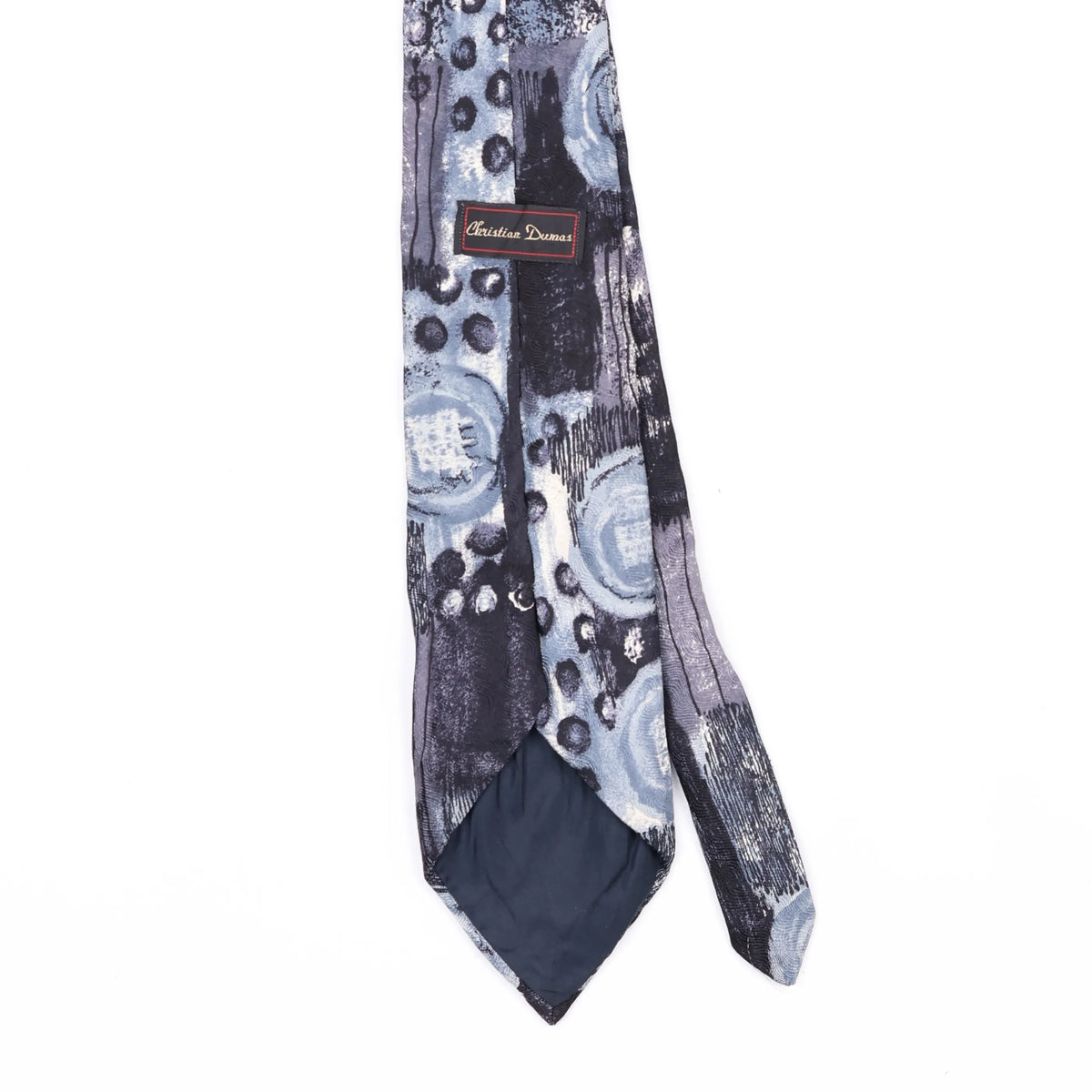 Back Back Detail of Vintage 1990's Abstract Patterned Tie