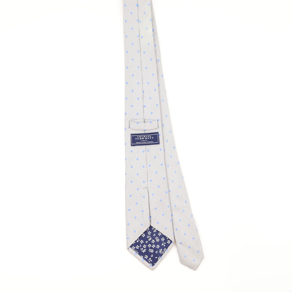 Back of Vintage Charles Tyrwhitt Polka Dot Patterned Tie