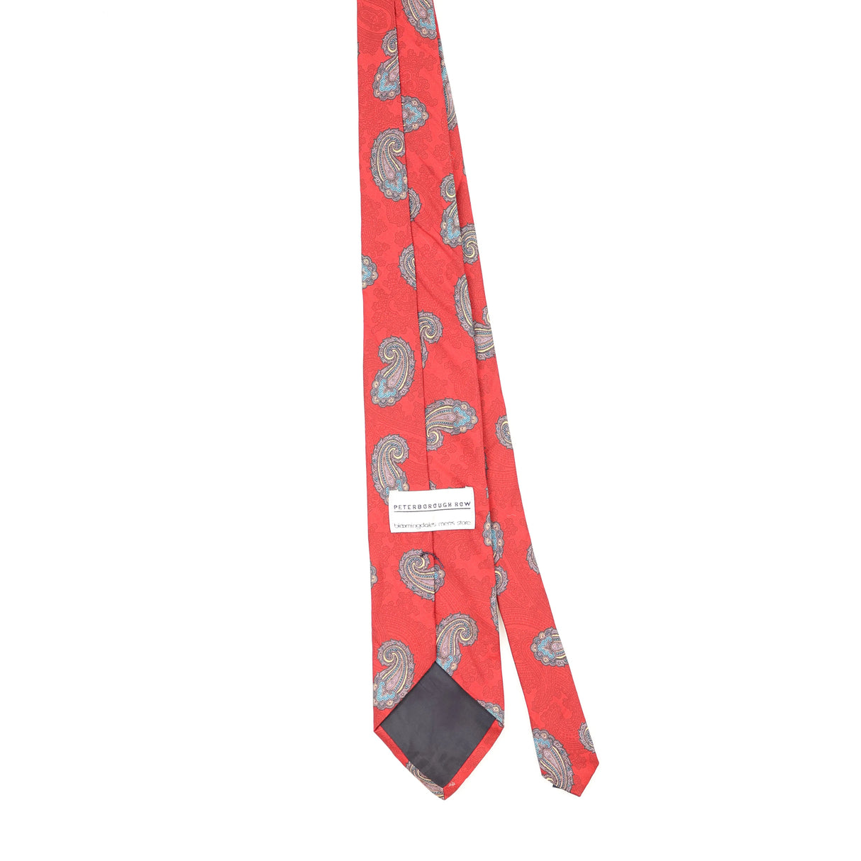 Back Back of Vintage 1990's Paisley Patterned Tie