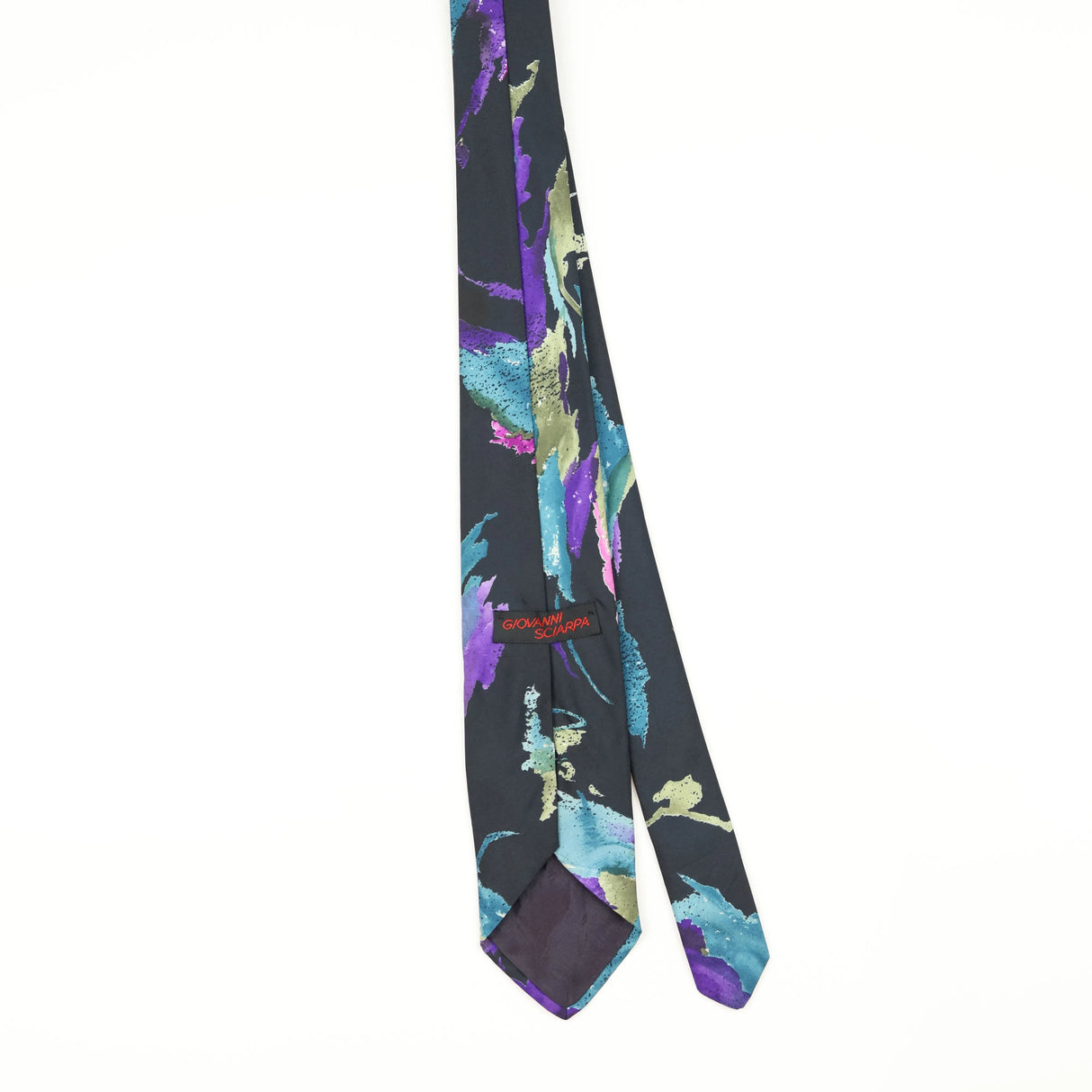 Back of Vintage 1990's Abstract Patterned Tie