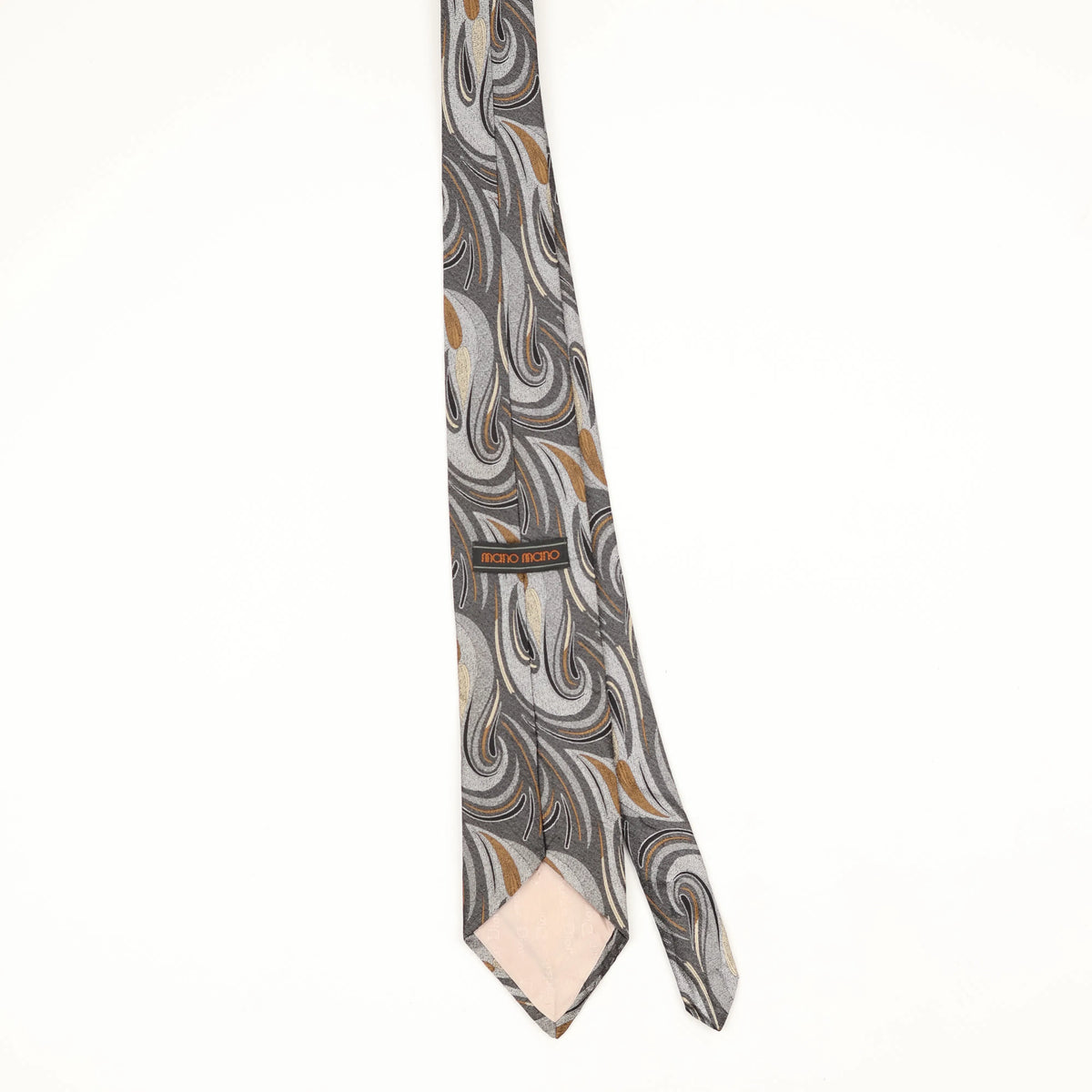 Back Back of Vintage 1990's Abstract Patterned Tie