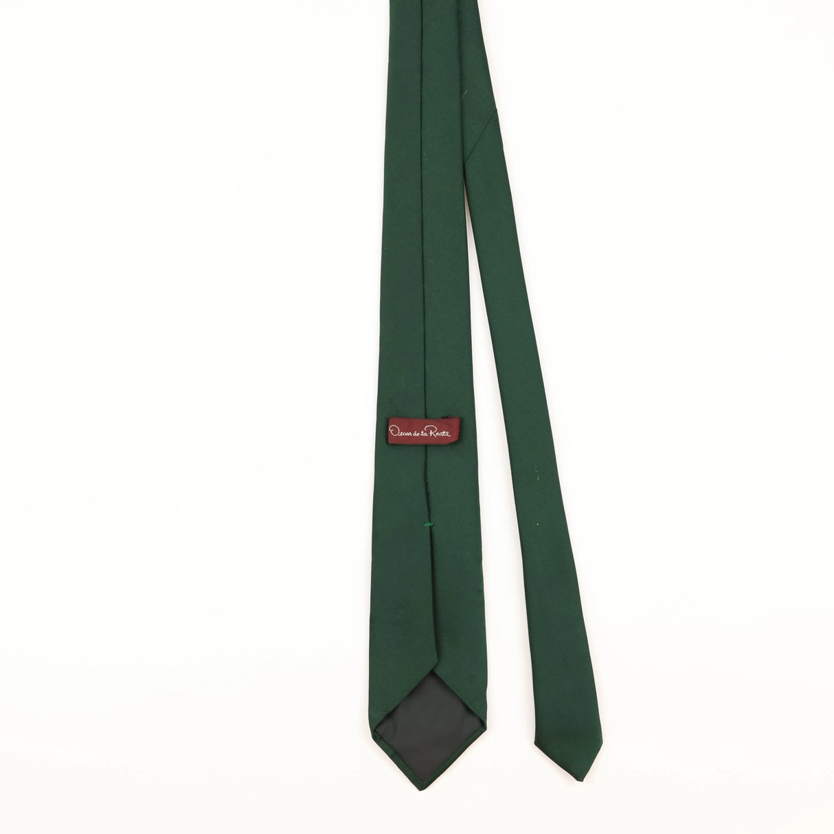 Back of Vintage Oscar De La Renta Plain Patterned Tie