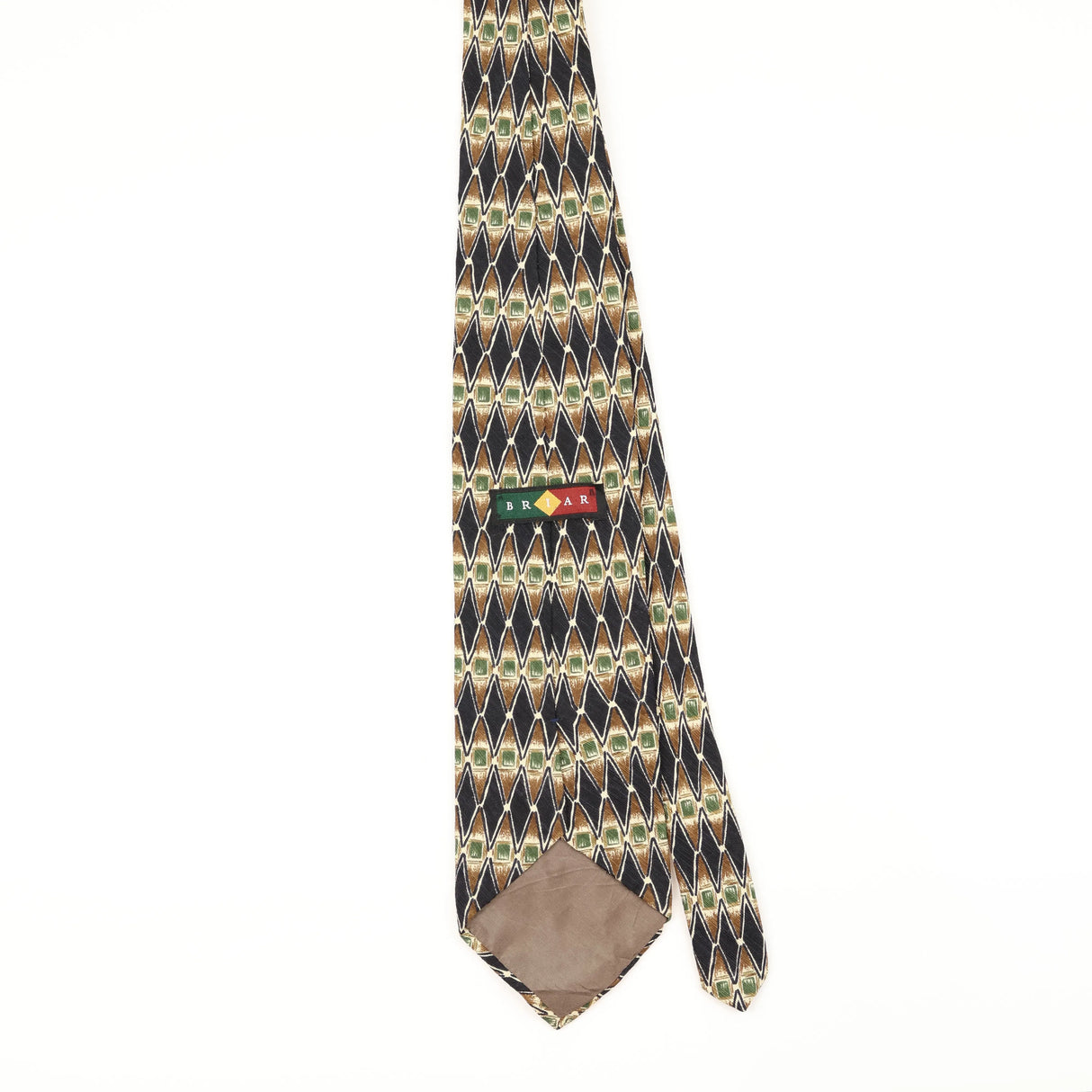 Back of Vintage 1990's Geometric Patterned Tie