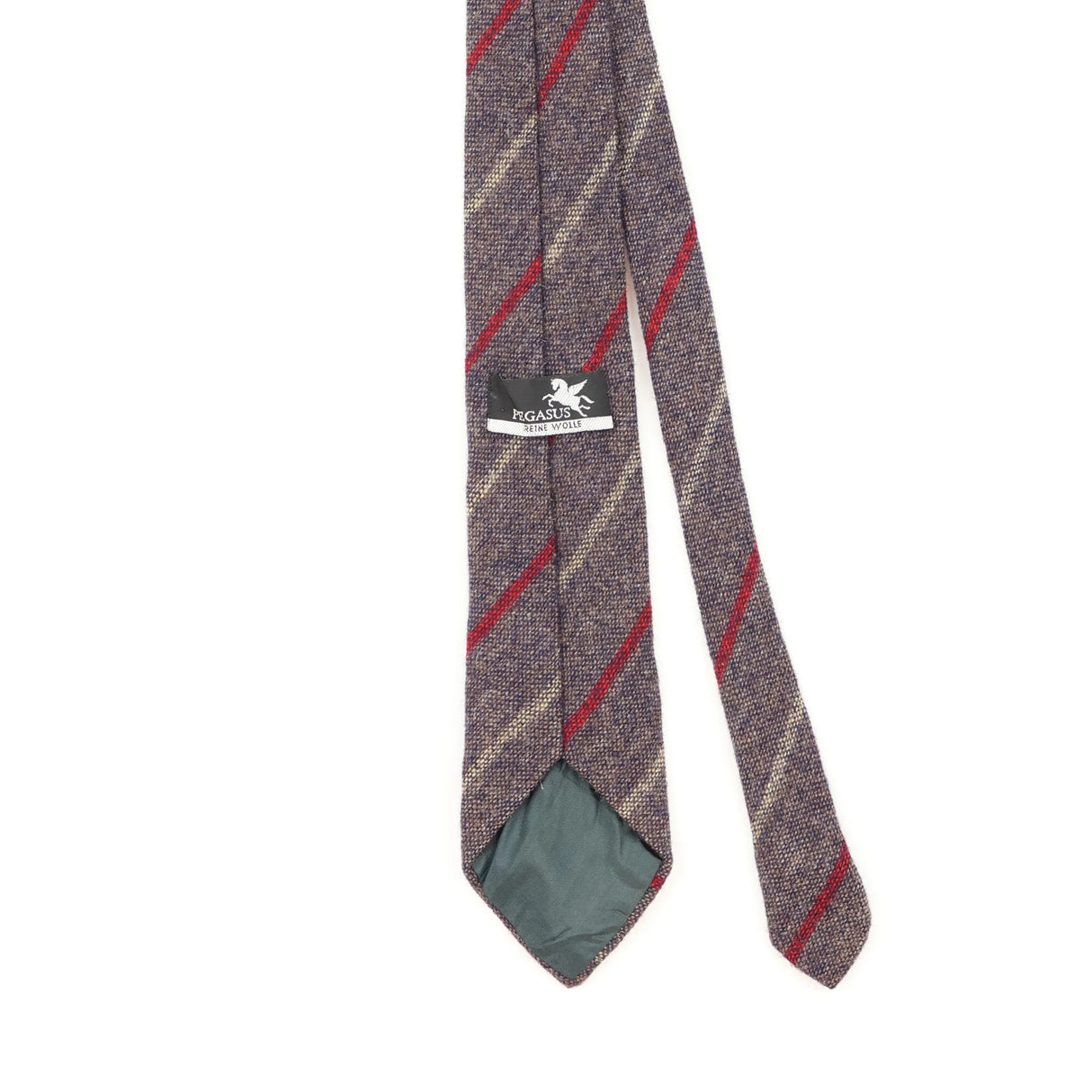 Back Detail of Vintage 1990's Striped Patterned Tie