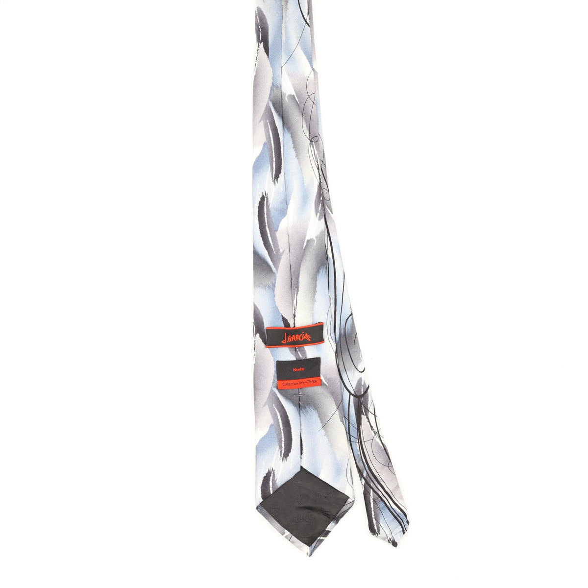 Back Back of Vintage Jerry Garcia Abstract Patterned Tie