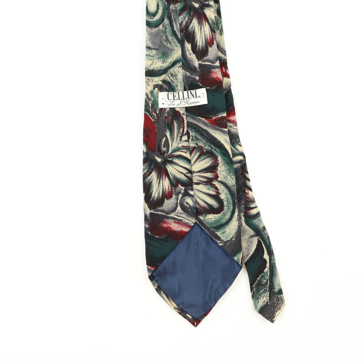 Back Detail of Vintage 1990's Abstract Patterned Tie
