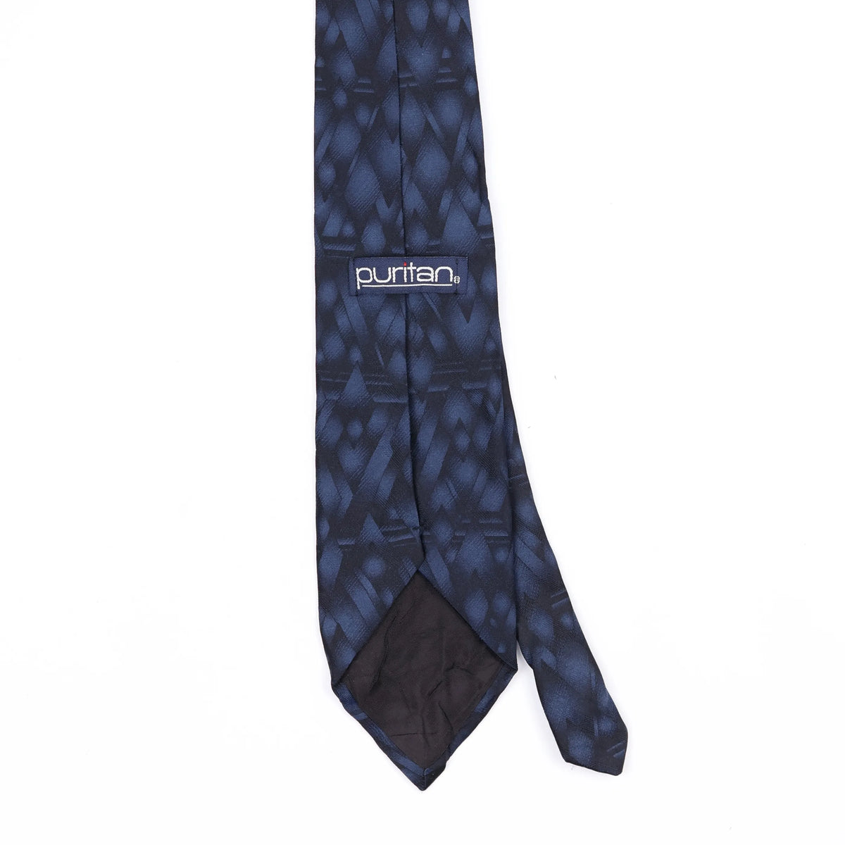Back Back Detail of Vintage Puritan Geometric Patterned Tie
