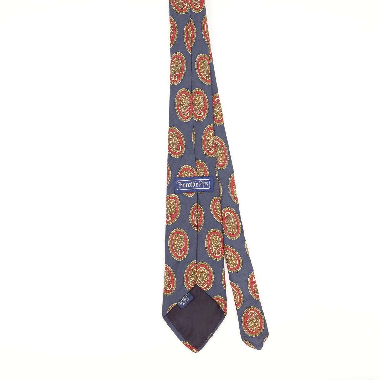 Back of Vintage 1990's Paisley Patterned Tie