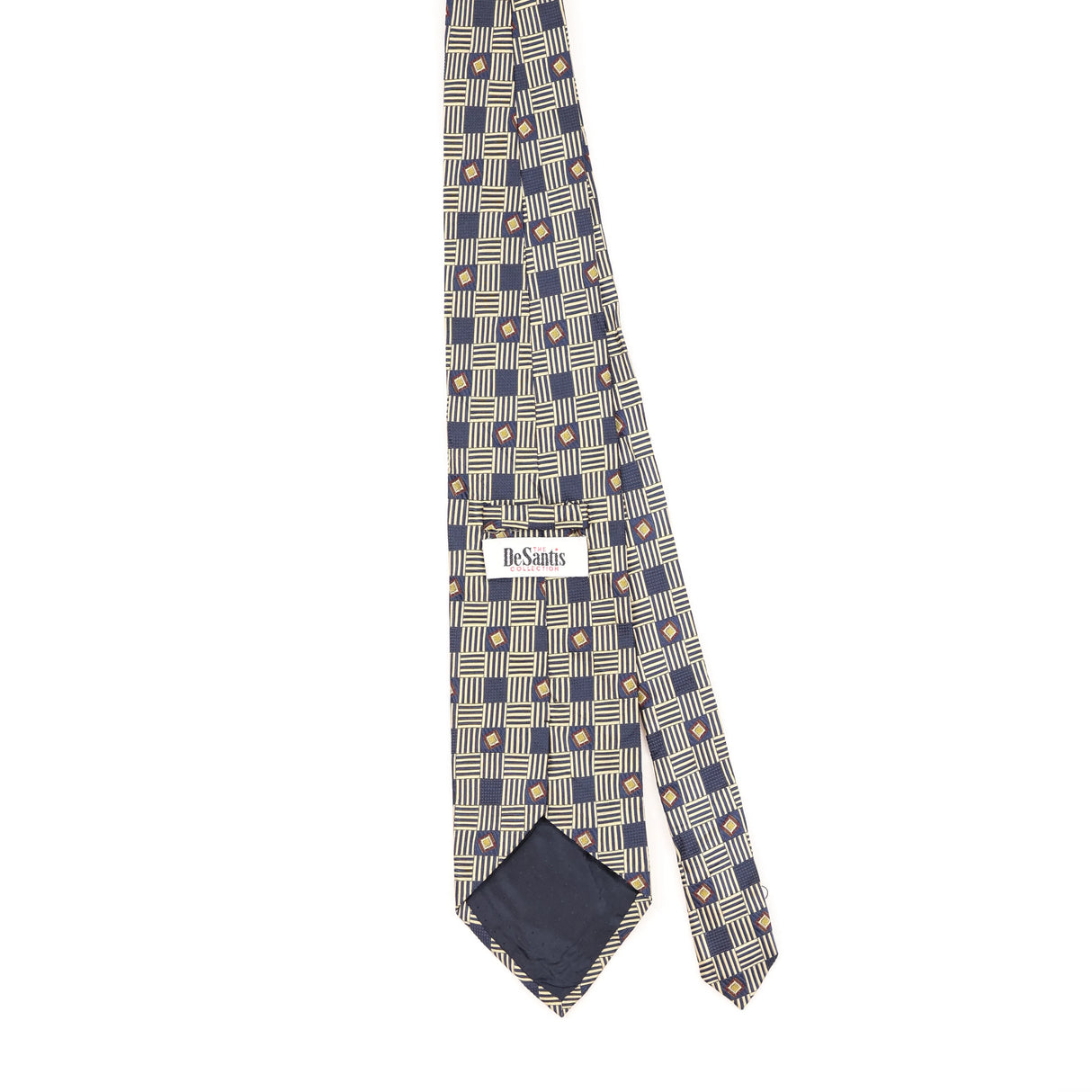 Back of Vintage 1990's Geometric Patterned Tie