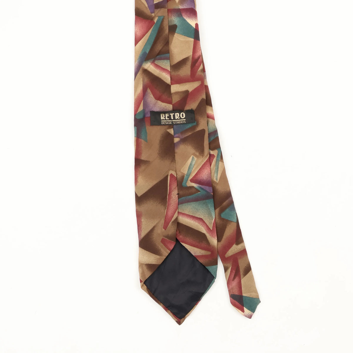 Back Back Detail of Vintage 1990's Abstract Patterned Tie