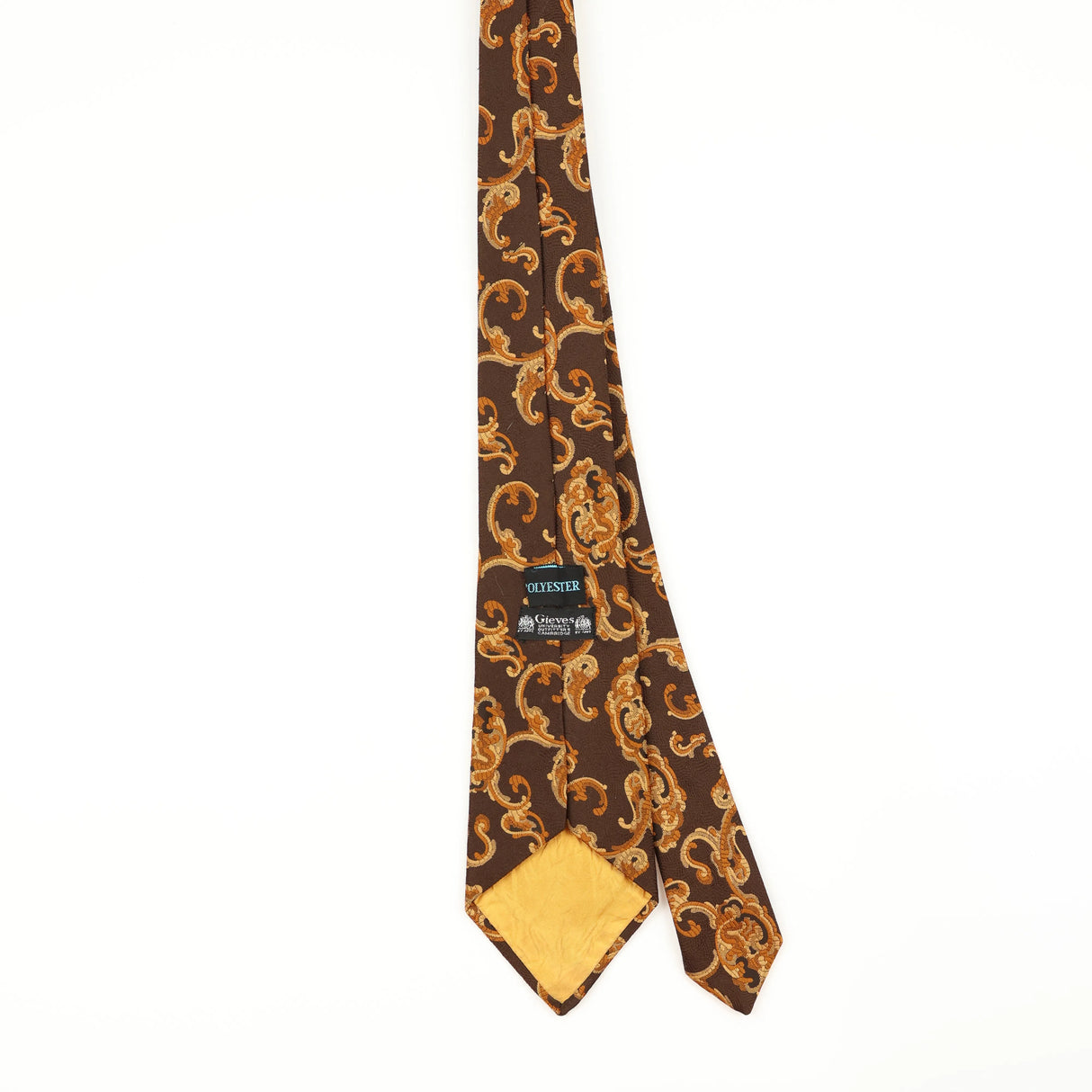 Back of Vintage 1980's Hawes & Curtis Geometric Patterned Tie