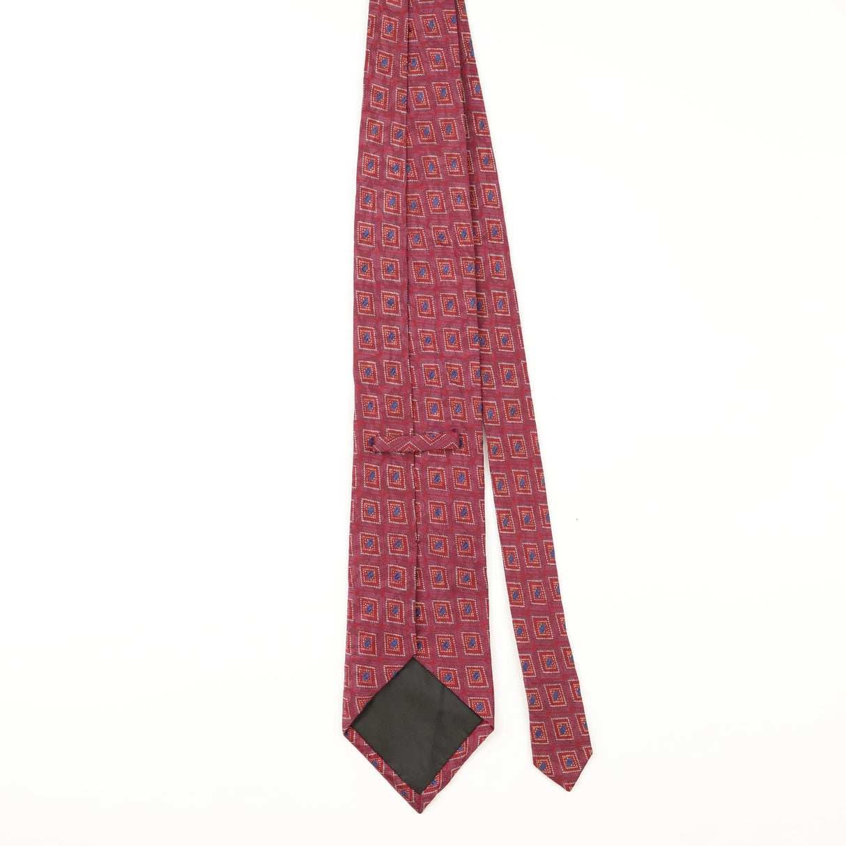 Back of Vintage Geometric Patterned Tie