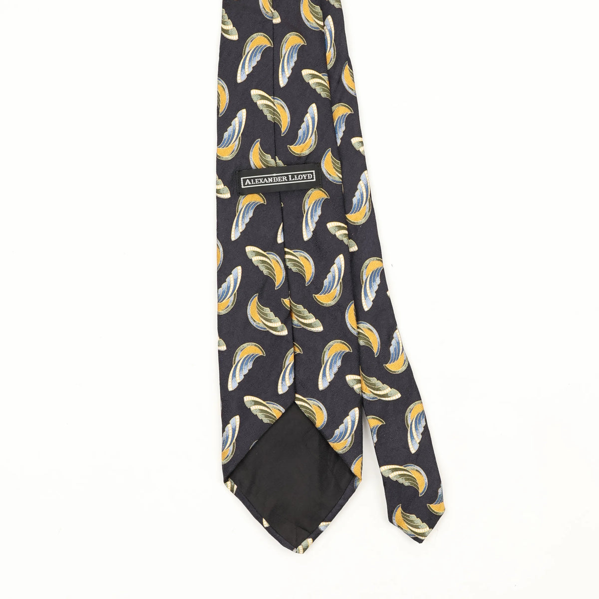 Back Back Detail of Vintage 1990's Abstract Patterned Tie