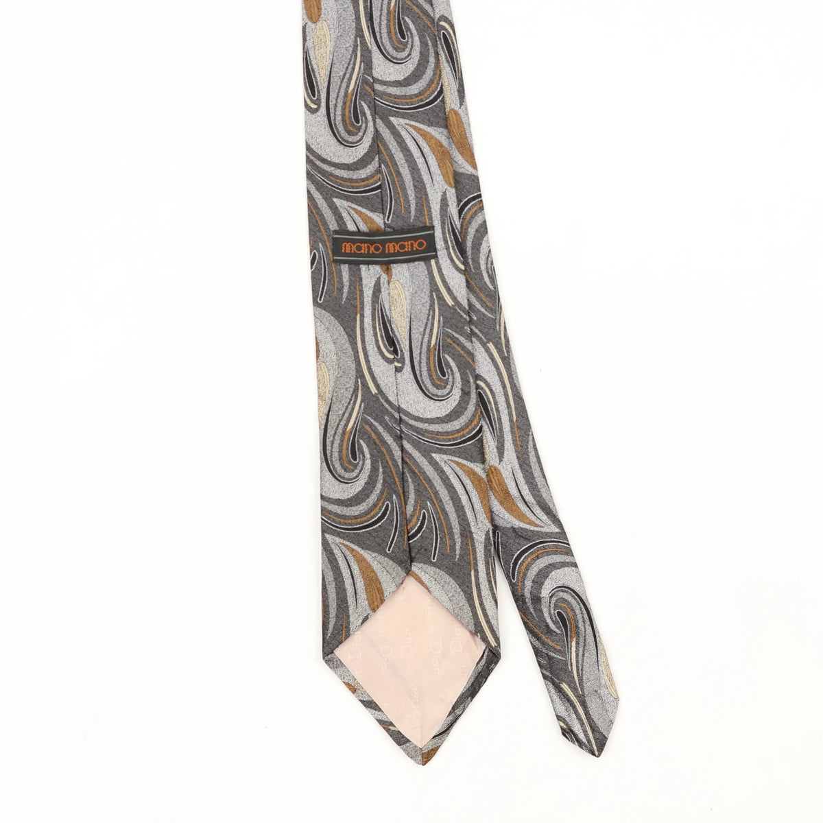 Back Back Detail of Vintage 1990's Abstract Patterned Tie