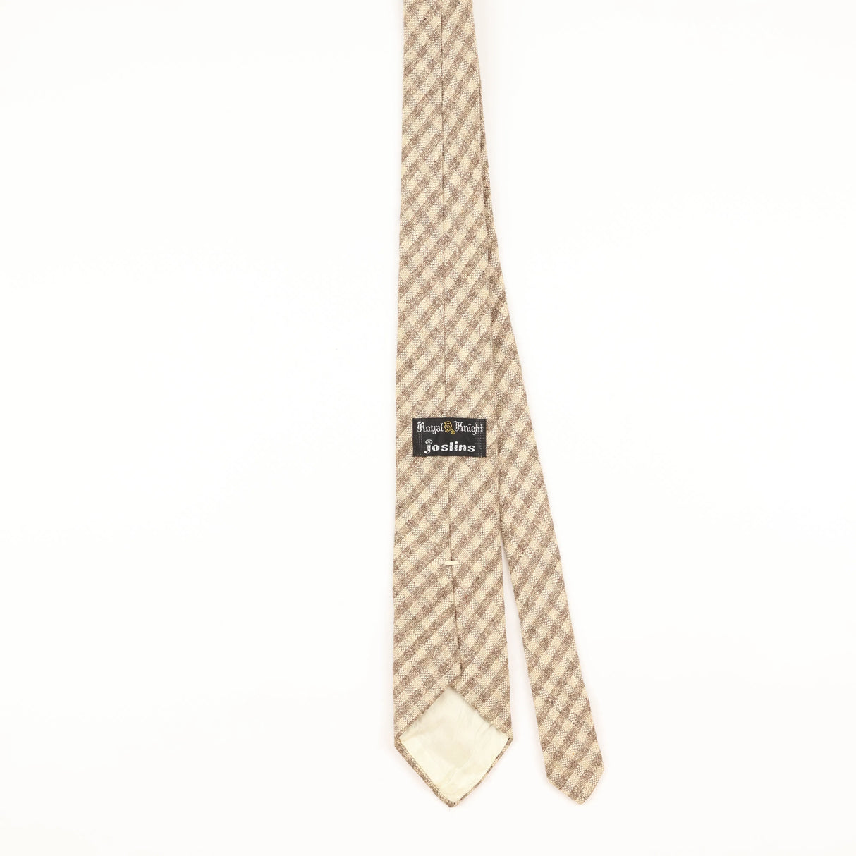 Back of Vintage Striped Patterned Tie