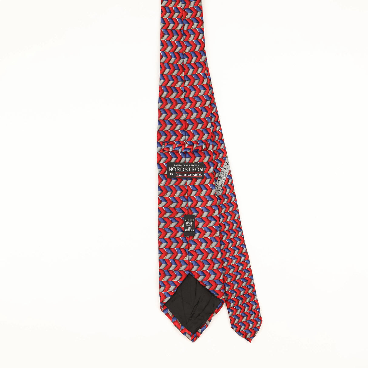 Back of Vintage 1990's Jz Richards Geometric Patterned Tie