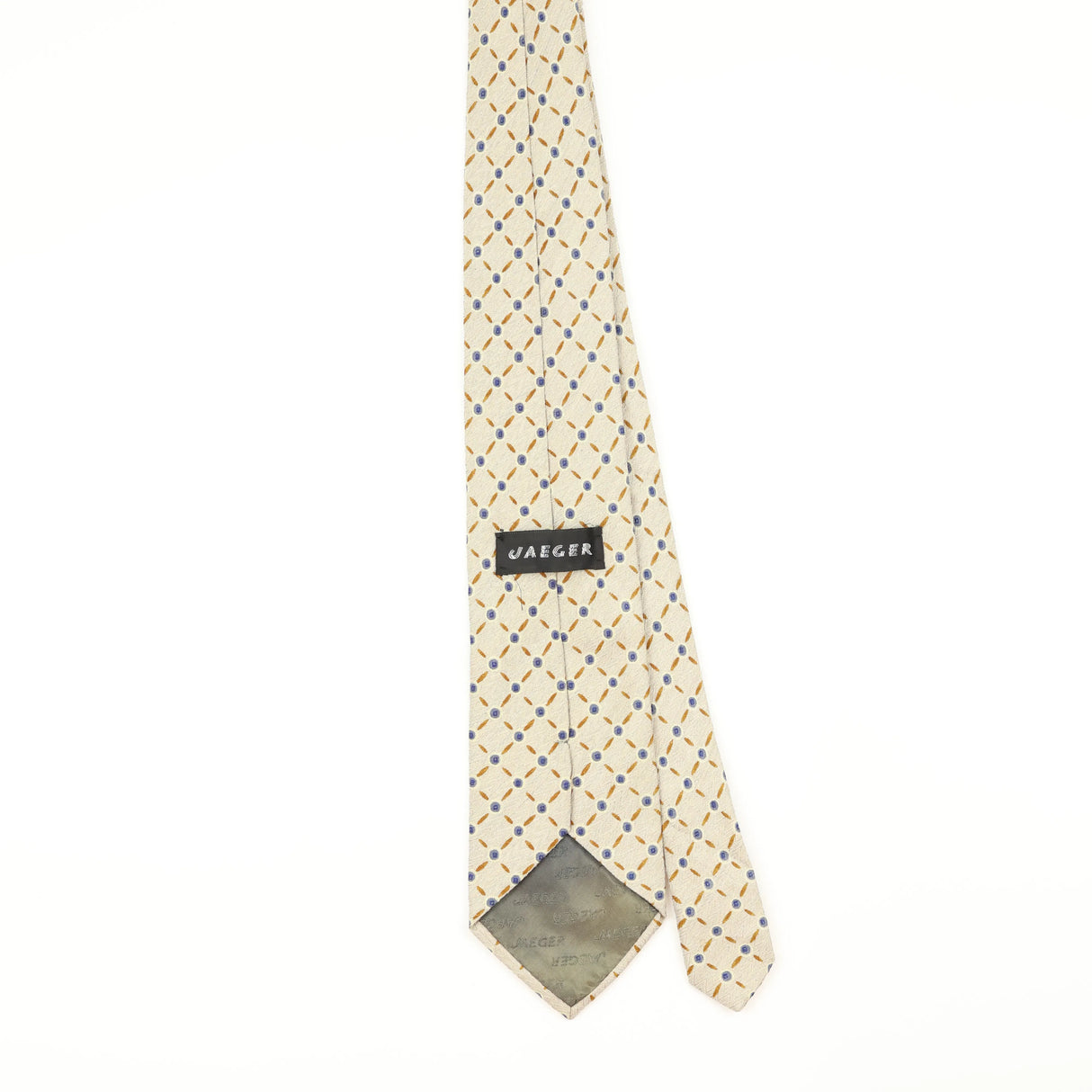 Back of Vintage 1990's Jaeger Geometric Patterned Tie
