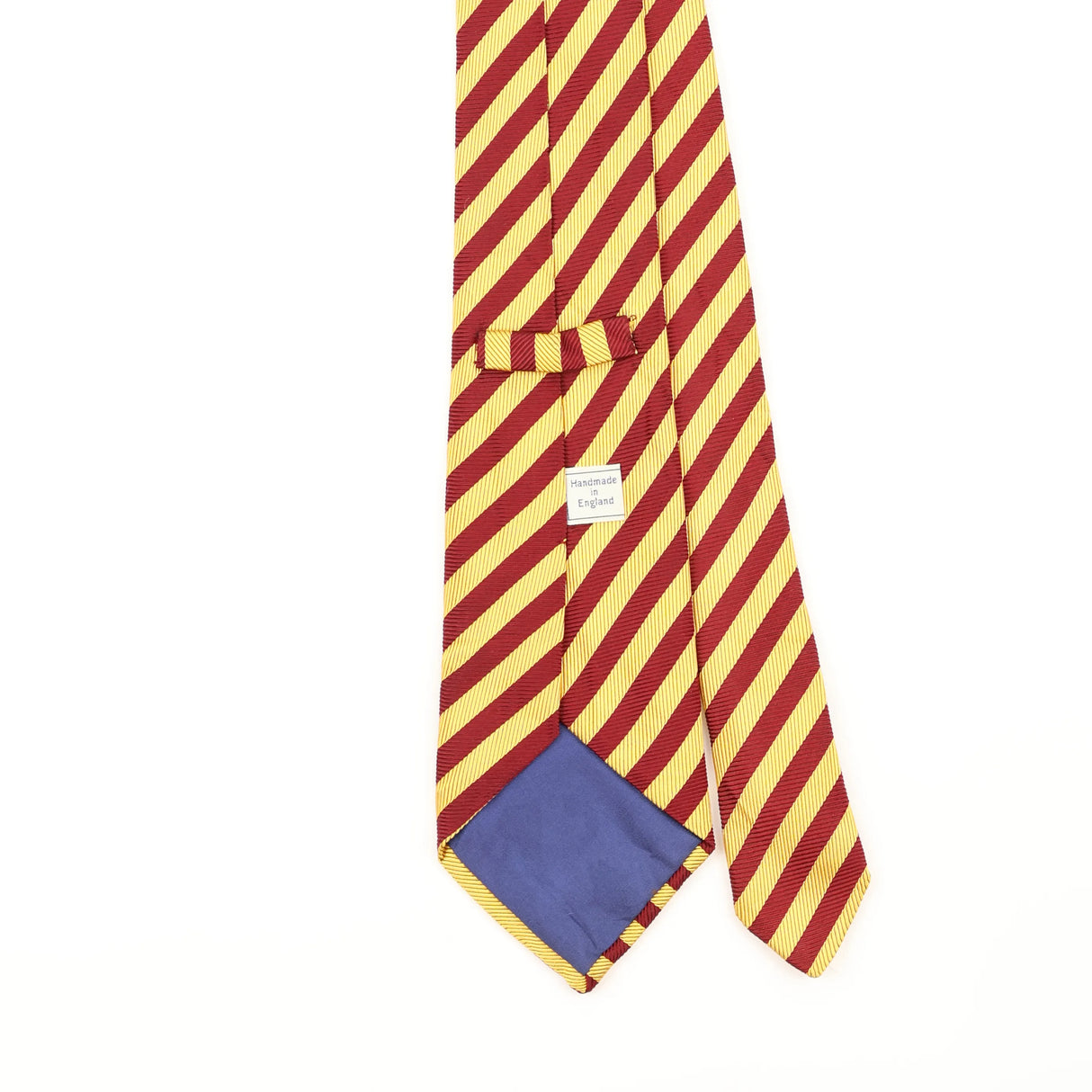 Back Detail of Vintage 1990's Hawes & Curtis Striped Patterned Tie